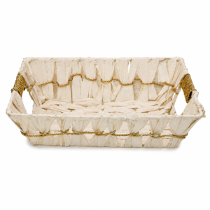 Cream & Gold Decorative Gift Basket for Wedding & Gifting