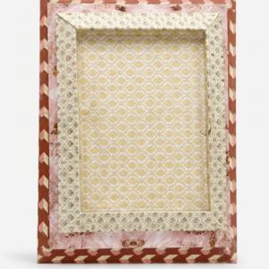 Multicolor Printed Border Decorative Tray set of 3 for trousseau packing