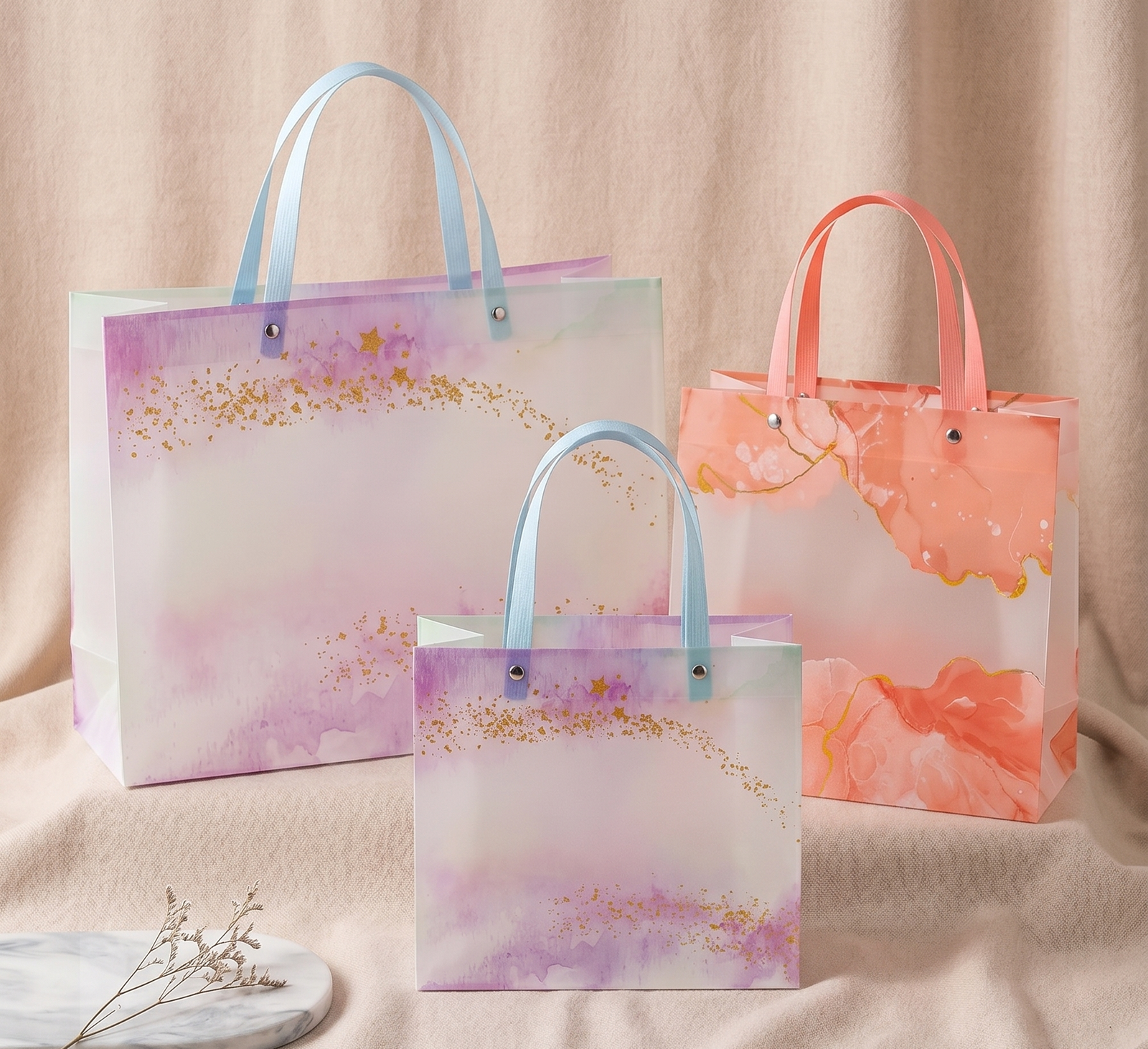 printed design multi colour bag pack of 12