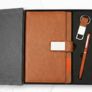 T-03 Pen Diary and Keychain Corporate Set in premium presentation gift box
