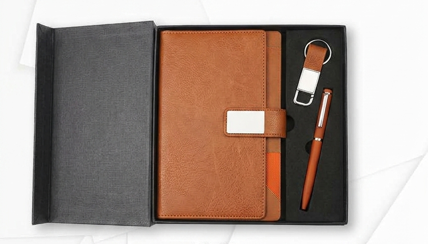 T-03 Pen Diary and Keychain Corporate Set in premium presentation gift box