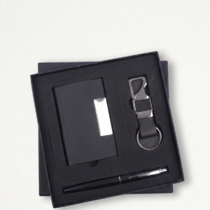 3-in-1 Pen, Keychain & Cardholder Set executive gift box
