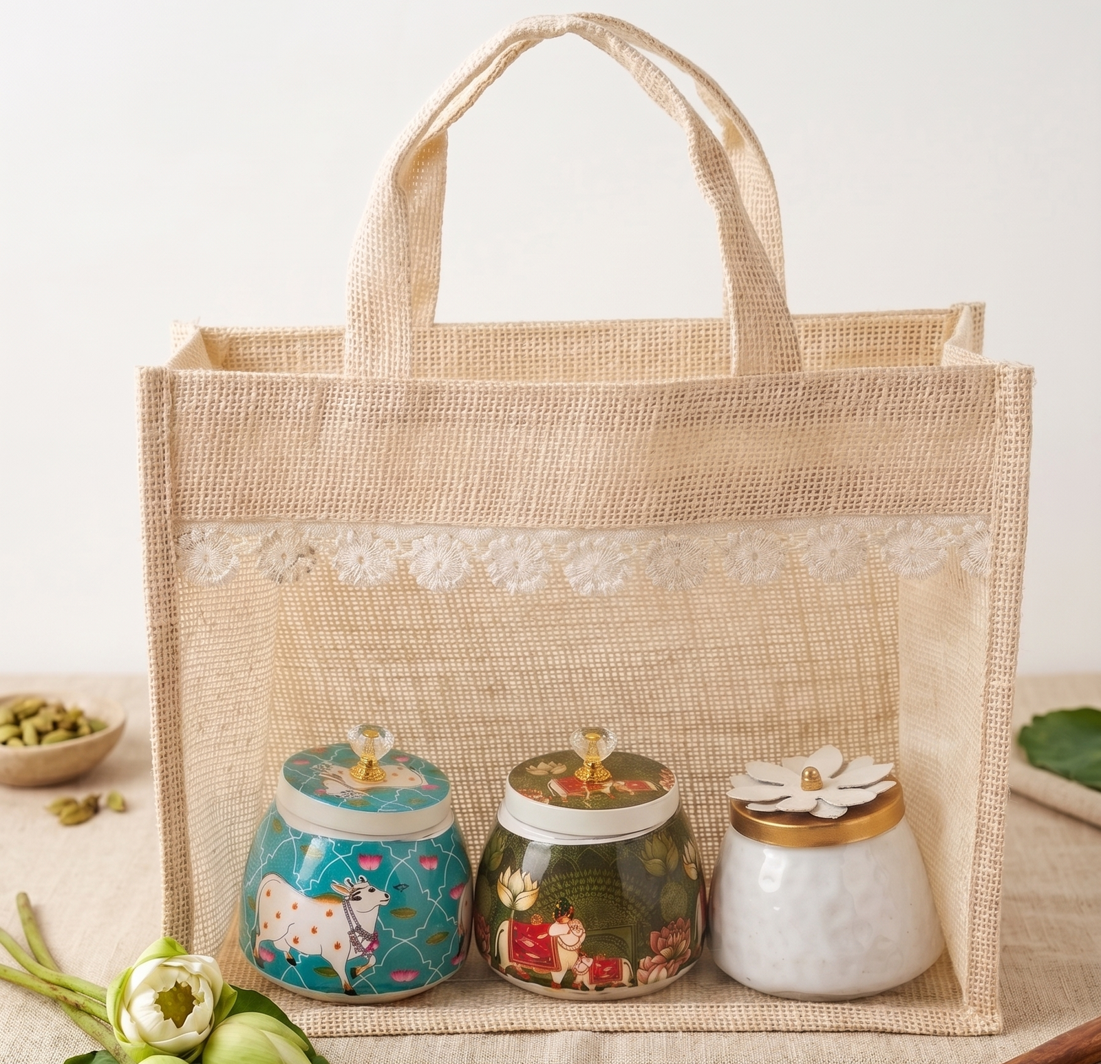 jute bag with pvc