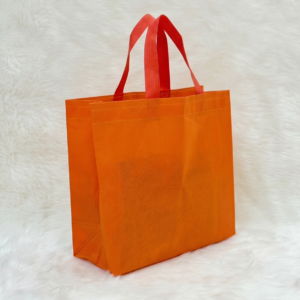 Reusable Non-Woven & Orange Gift Carry Bags – Decorative Shopping & Gift Bags | Pack of 50