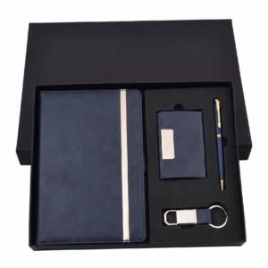 LG-04 4-in-1 Executive Diary Cardholder Pen and Keychain Set in gift box