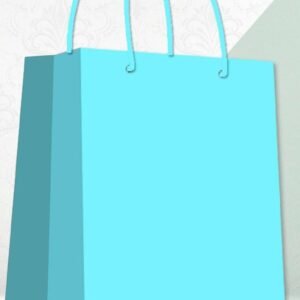 Small Gift Bag - Plain Solid Blue sky blue pack of 12 by Gift N Greet