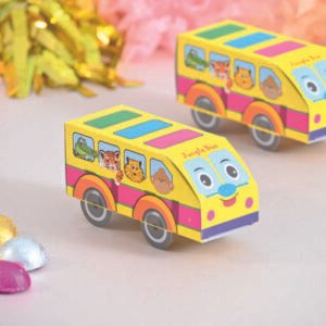 Paper Bus (Jungle Bus) - Yellow | Pack of 24 Pcs