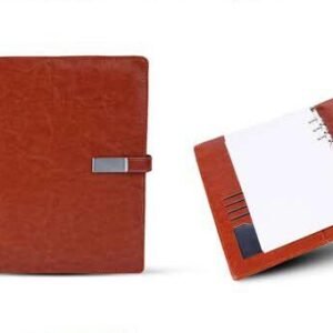 Power Bank Diary 5000 mAh with 3-in-1 charging cables in executive corporate gift box
