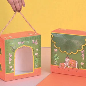 Hamper Box Traditional Cow Art | Pack of 10 Pcs