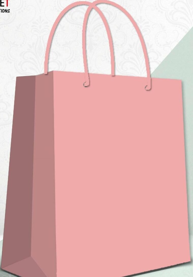 Small Gift Bag - Plain Solid Pink pack of 12 by Gift N Greet