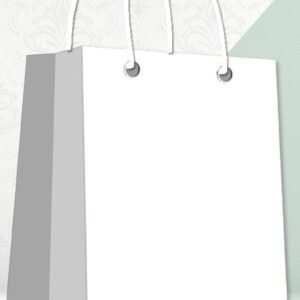 Small Gift Bag - Plain Solid White pack of 12 by Gift N Greet