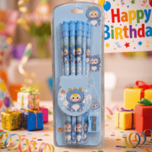 Baby Three Cartoon 12-Piece HB Pencil Set with Sharpener  |10 pcs pack