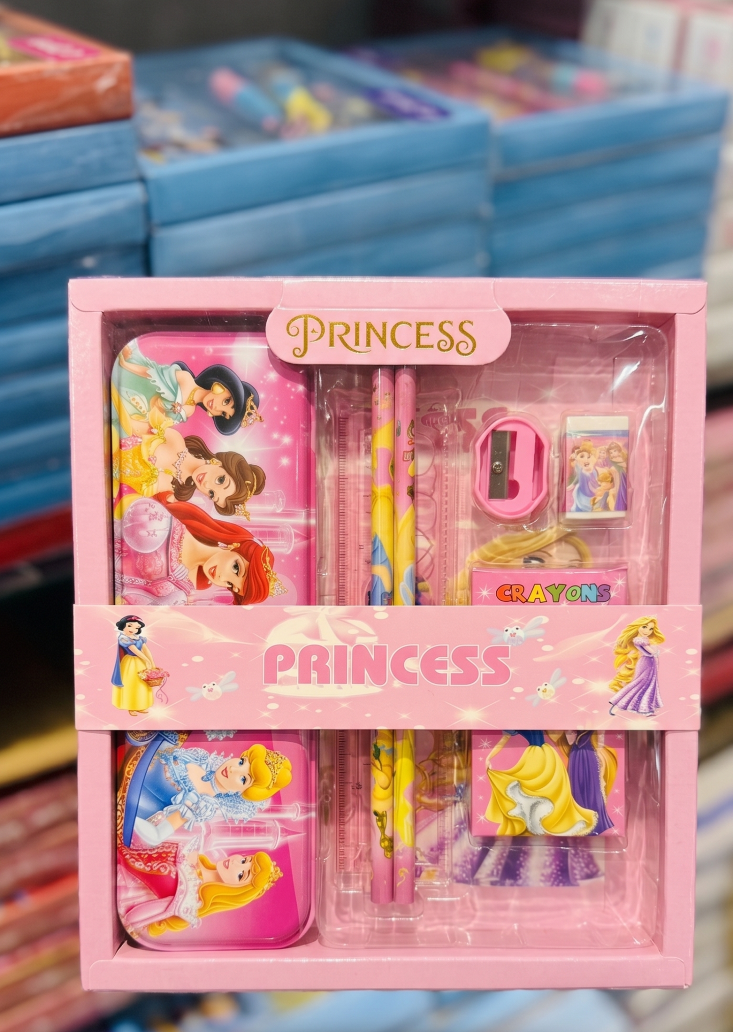 Disney Princess Deluxe Stationery Gift Set - Pink |10 pcs pack