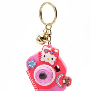 Hello Kitty Yellow Camera Bag Charm & Keychain with Bell |10 pcs pack