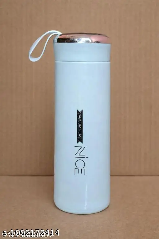 Minimalist 'NICE' Stainless Steel Insulated Water Bottle 500ml - Light Blue / White |80 pcs pack